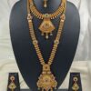Trendy Golden Designer Necklace Set for Wedding, Reception, and Festivals