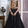 Enticing Black Designer Lehenga Choli for Navratri Festival