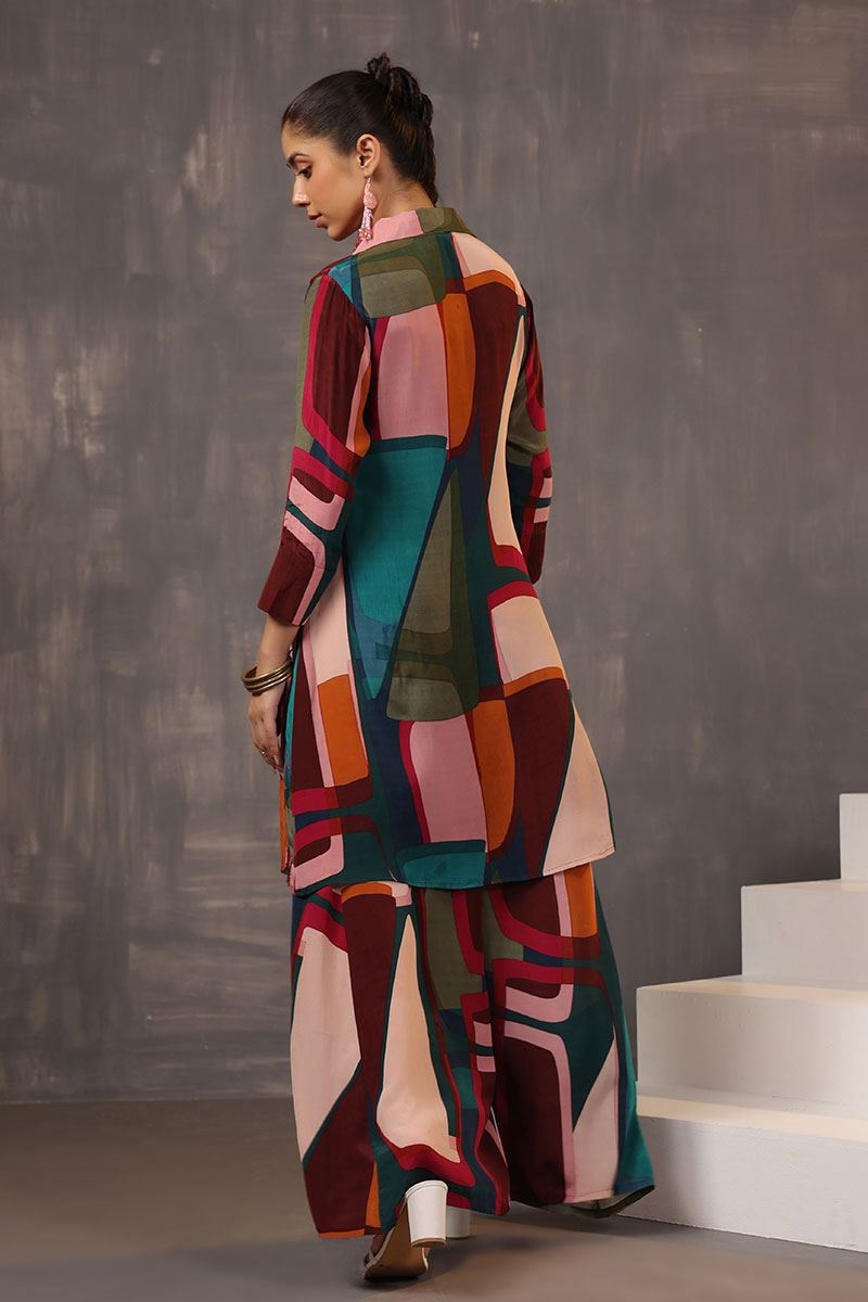 Dazzling Printed Designer Palazzo Suit for Party