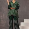 Pretty Green and Black Designer Co-Ord Set for Party