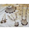 Attractive Maroon Designer Wedding Necklace Set for Wedding and Reception