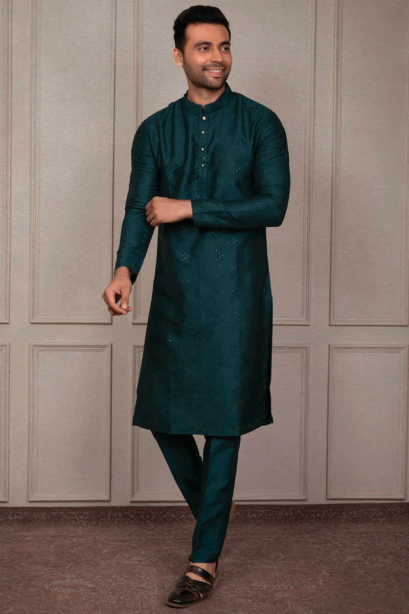 Fashionable Morpeach Designer Kurta Pant Set for Engagement, Reception, Wedding, Party, and Festivals