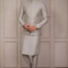 Delightful Grey Designer 3-Piece Men’s Suit for Reception, Wedding, and Festivals