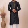 Elegant Black Designer Kurta Pyjama Set for Party