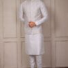 Appealing White Designer 3-Piece Men’s Suit for Reception and Party