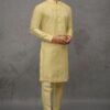 Spectacular Lemon Yellow Designer Kurta Pant Set for Haldi, Party and Festivals