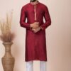 Attractive Maroon Designer Kurta Pyjama Set for Wedding, Party, and Festivals