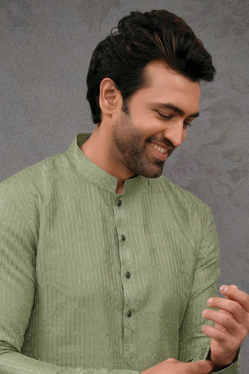 Elegant Mehendi Designer Kurta Pant Set for Mehendi, Party, and Festivals