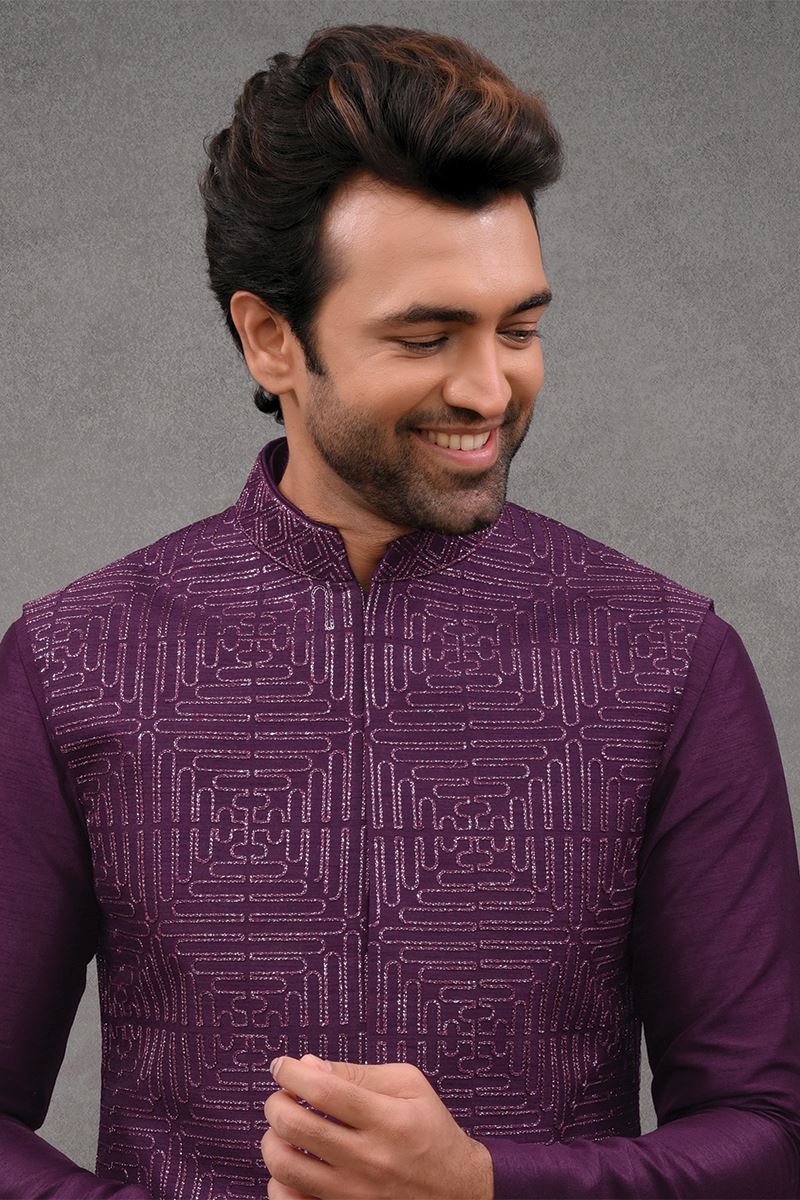 Amazing Dark Wine Designer 3-Piece Men’s Suit for Wedding, Engagement and Reception