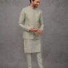 Enticing Light Pista Designer 3-Piece Men’s Suit for Engagement and Reception