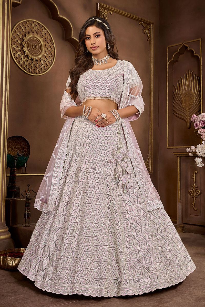 Marvelous Purple Designer Lehenga Choli for Engagement and Reception