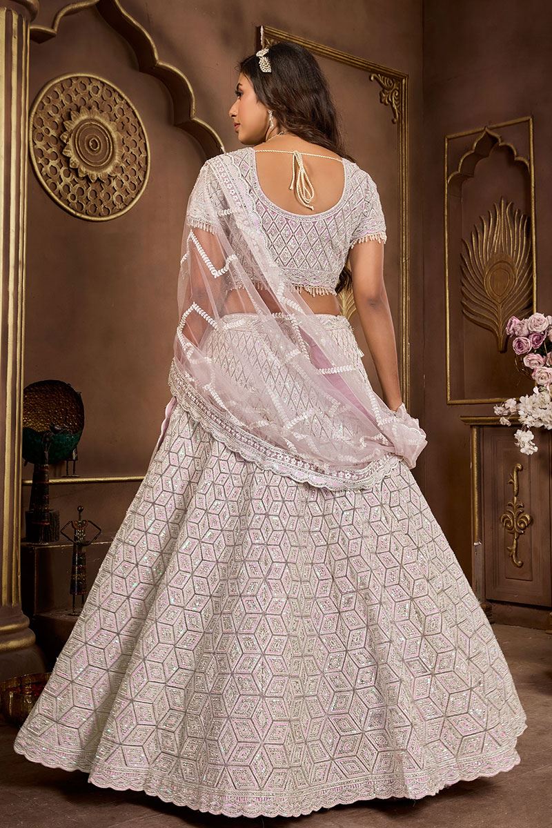 Marvelous Purple Designer Lehenga Choli for Engagement and Reception