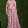 Fascinating Crush Paper Silk Designer Saree for Engagement and Reception