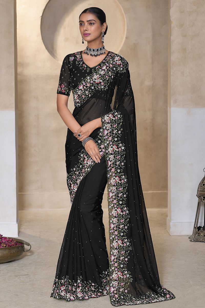 Pretty Banarasi Tuscany Designer Saree for Party