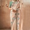 Attractive Tissue Dola Silk Designer Saree for Engagement, Reception, Party, and Festivals