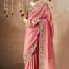 Heavenly Tissue Dola Silk Designer Saree for Wedding, Reception, Party, and Festivals