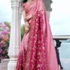 Attractive Pure Viscose Tissue Jacquard Designer Saree for Wedding, Engagement, Reception, Party, and Festivals