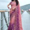 Impressive Pure Viscose Tissue Jacquard Designer Saree for Wedding, Engagement, Reception, Party, and Festivals
