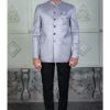 Fancy Grey Designer Jodhpuri Suit for Engagement, Reception and Party