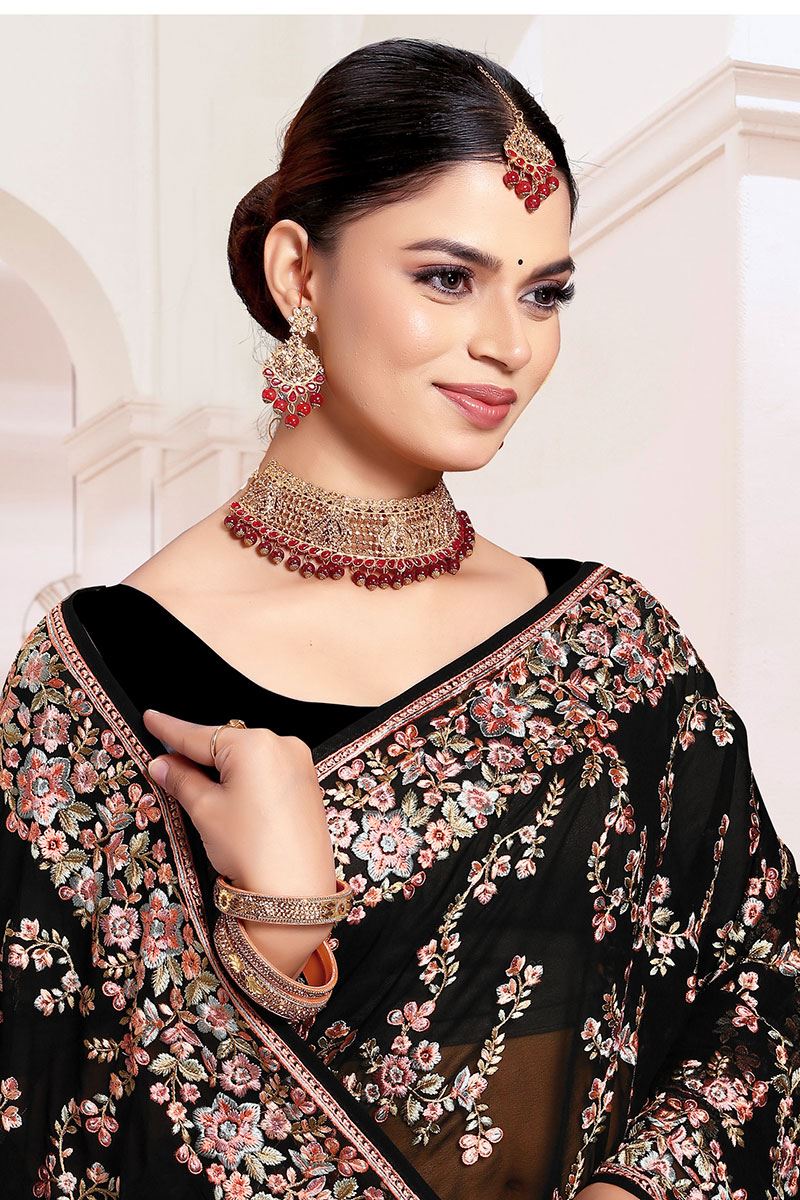 Charming Georgette Designer Saree for Party