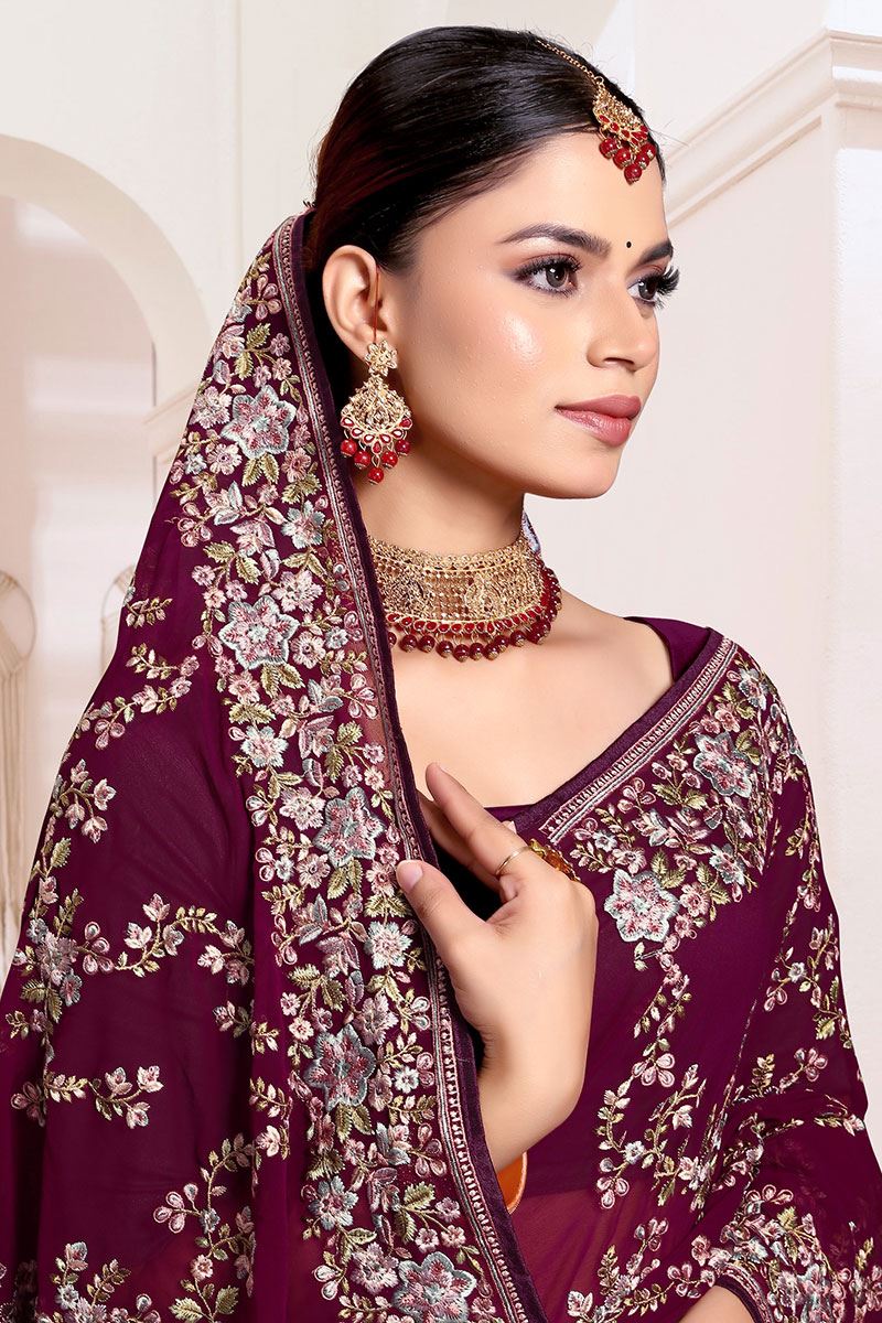 Flawless Georgette Designer Saree for Party