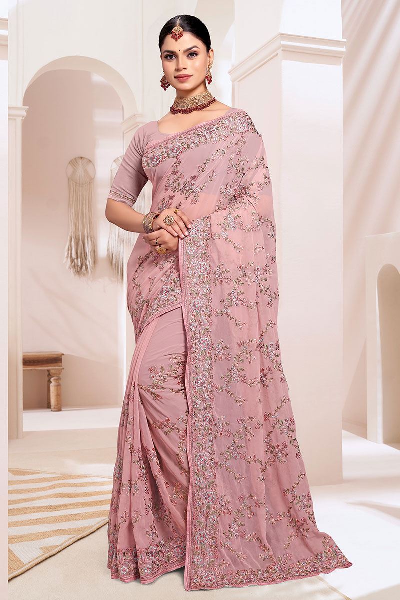 Divine Georgette Designer Saree for Party