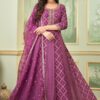 SmashingPurple Georgette Designer Anarkali Suit for Engagement, Wedding, Reception, Party and Festivals