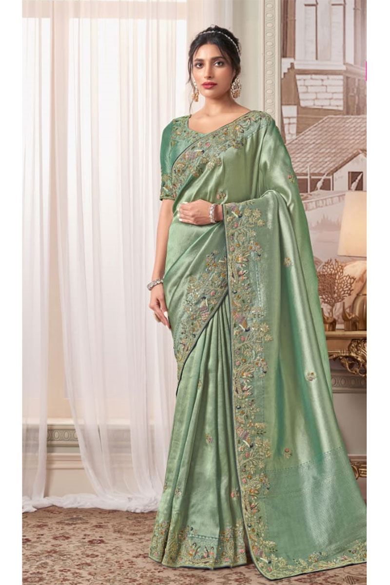 Surreal Pure Banarasi Designer Saree for Engagement, Reception and Party