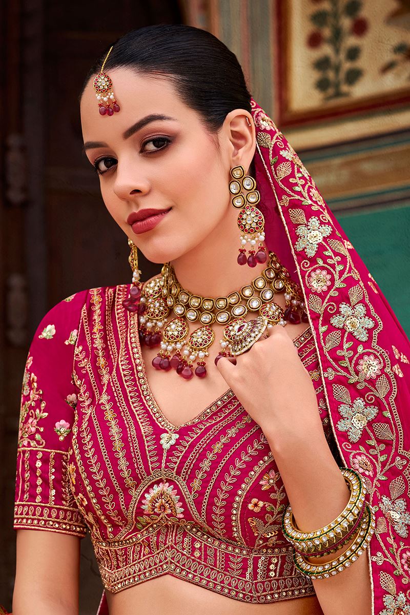 Classy Pink and Brown Designer Lehenga Choli for Wedding and Reception