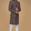 Elegant Black Designer Sherwani for Sangeet and Reception