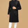 Dashing Black Designer Indowestern Sherwani for Sangeet and Reception