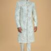 Impressive Sky Blue Designer Sherwani for Wedding and Engagement