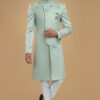 Majestic Light Blue Designer Indo-Western Sherwani for Engagement, and Reception