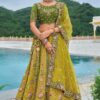 Enticing Green Designer Lehenga Choli for Mehendi and Wedding