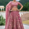 Irresistible Pink Designer Lehenga Choli for Wedding and Reception