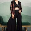 Enticing Black Designer Palazzo Suit for Party