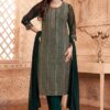 Delightful Green Designer Straight Cut Suit for Party, Mehendi, and Festivals
