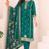Exuberant Rama Designer Straight Cut Suit for Party and Festivals