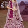 Creative Purple Designer Bridal Lehenga Choli for Wedding and Reception