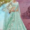 Dazzling Sea Green Designer Lehenga Choli for Engagement and Reception