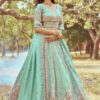 Lovely Sea Green Designer Bridal Lehenga Choli for Engagement, Wedding, and Reception
