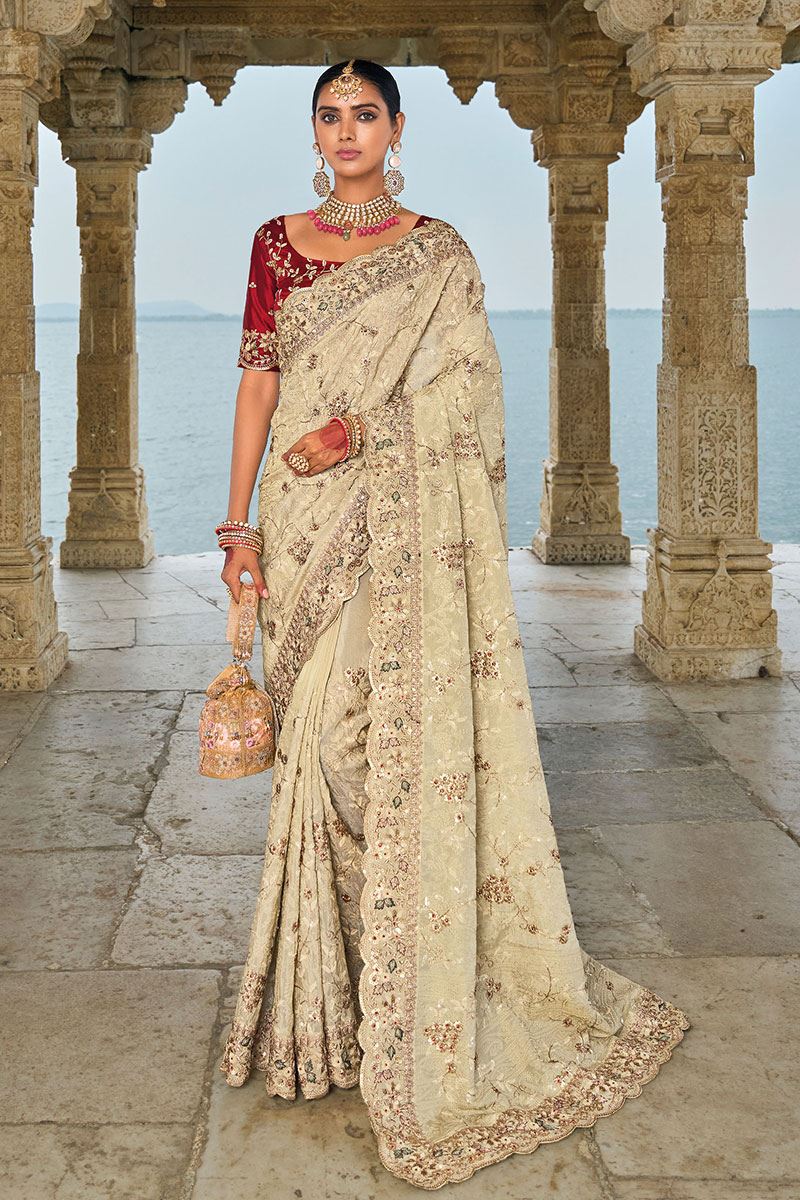 Royal Pure Banarasi Silk Saree for Wedding, Engagement, and Reception