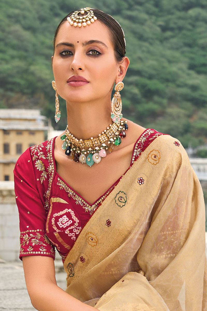 Fascinating Pure Kanjivaram Silk Saree for Wedding, Engagement and Reception