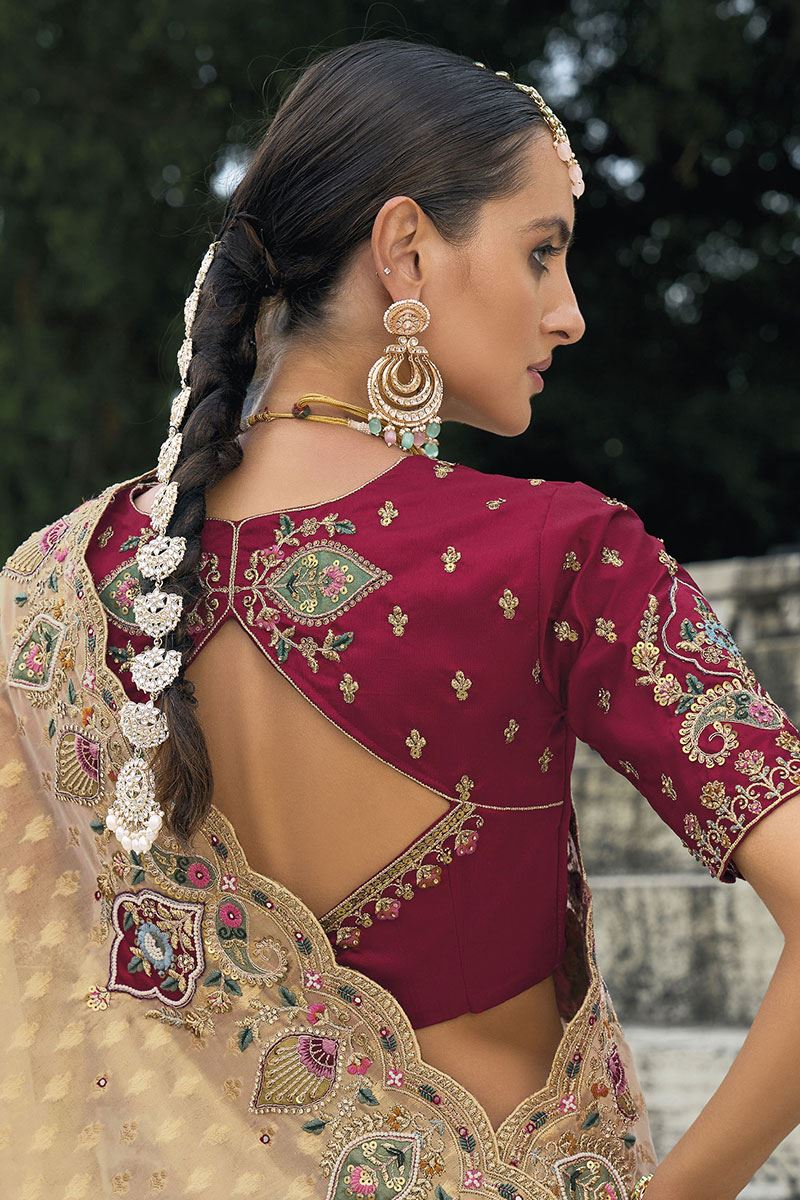 Aesthetic Pure Kanjivaram Silk Saree for Wedding, Engagement and Reception