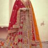 BreathtakingRed Designer Bridal Lehenga Choli for Wedding and Reception