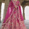 OutstandingRani Pink Designer Bridal Lehenga Choli for Wedding and Reception