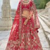 BollywoodRed Designer Bridal Lehenga Choli for Wedding and Reception