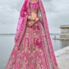 AppealingRani Pink Designer Bridal Lehenga Choli for Wedding and Reception