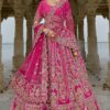 FlawlessRani Pink Designer Bridal Lehenga Choli for Wedding and Reception