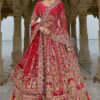 DivineRed Designer Bridal Lehenga Choli for Wedding and Reception